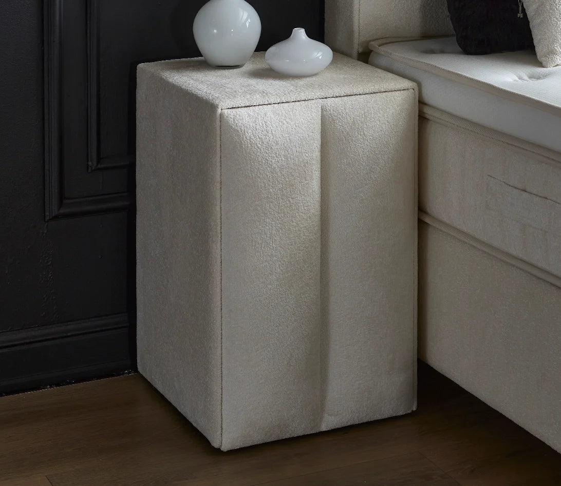 Opberg Boxspring Aura 90x200 Wit - Bedworld B.V.