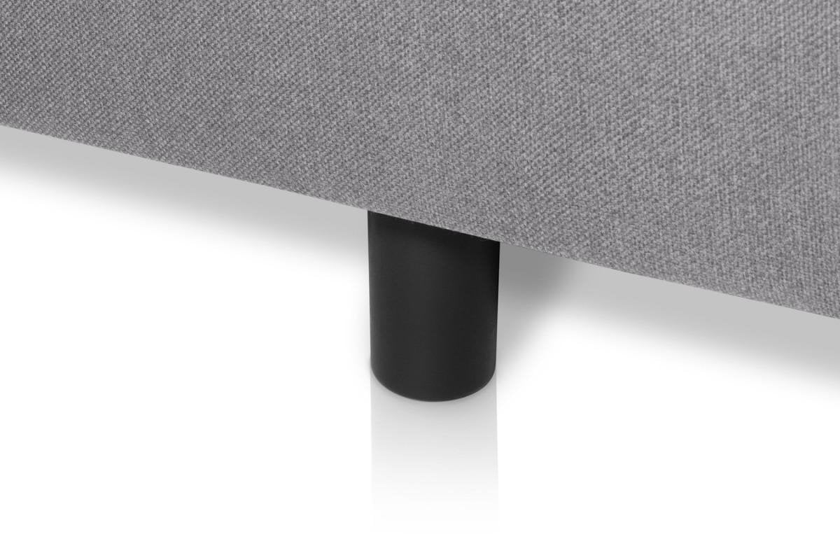 Boxspring Student Basic Lichtgrijs - 140x210 cm - Comfort Foam Matras - Bedworld B.V.