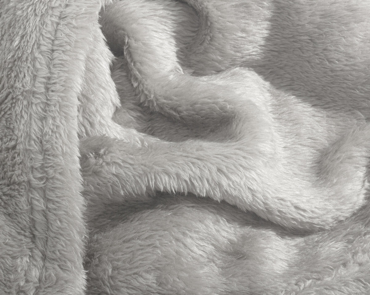 Teddy plaid Taupe 150 x 200 - Bedworld B.V.