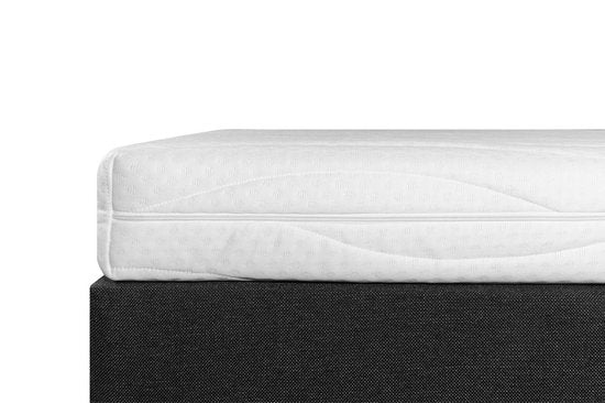 Boxspring Student Basic Zwart - 180x220 cm - Comfort Foam Matras - Bedworld B.V.