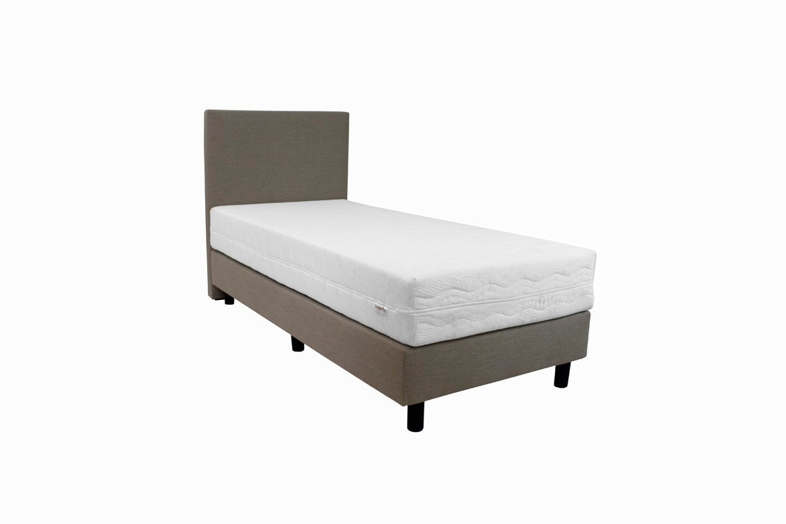 90x210 Budget Boxspring 1 persoons Beige - Bedworld B.V.