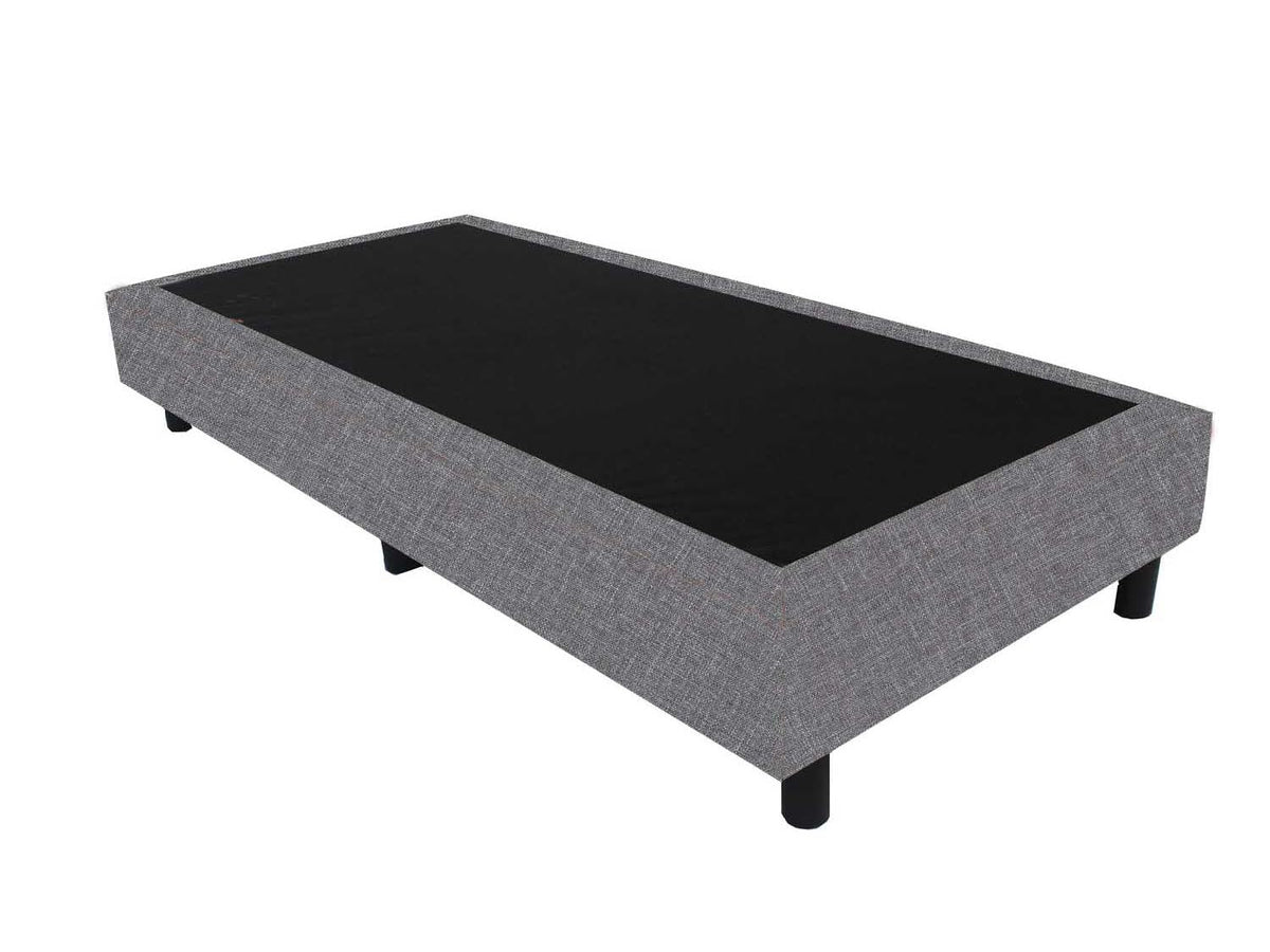Budget Boxspring Grijs 70x220 in Linnenlook - Bedworld B.V.