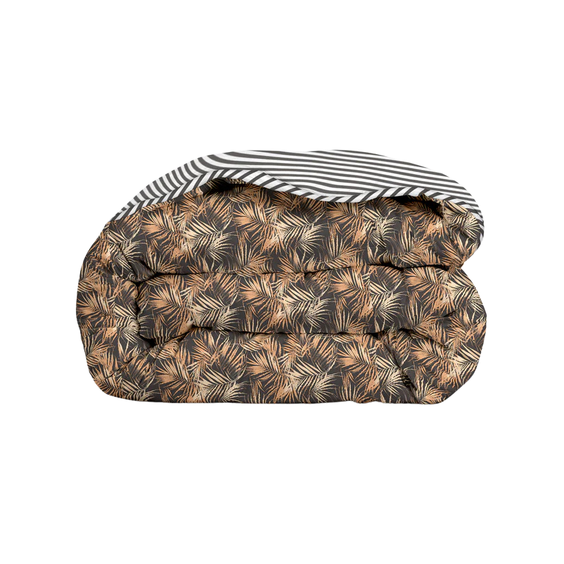 Easy Dekbedden Print - Orange Leafs - Bedworld B.V.