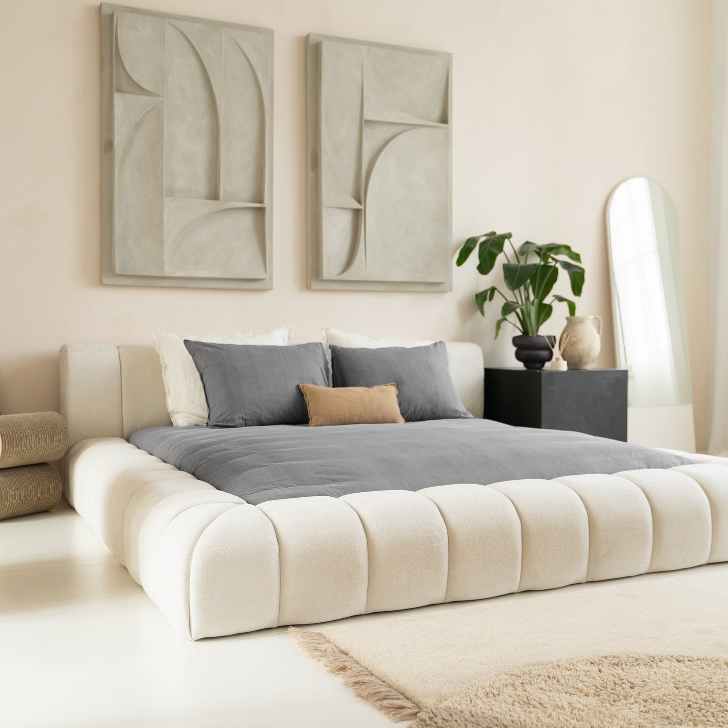 Adore Designbed Beige - Hybrid Pocket Matras - Bedworld B.V.