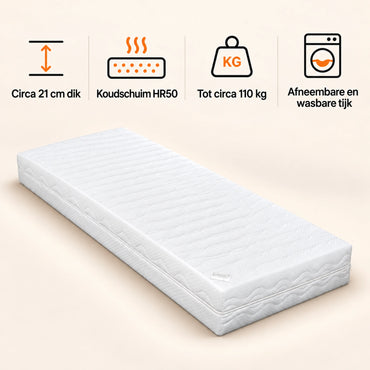 Koudschuim Comfort 2000 XL Matras – Hotelkwaliteit