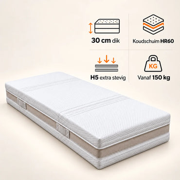 Koudschuim Prestige Firm Matras – H5 – 30 cm dik