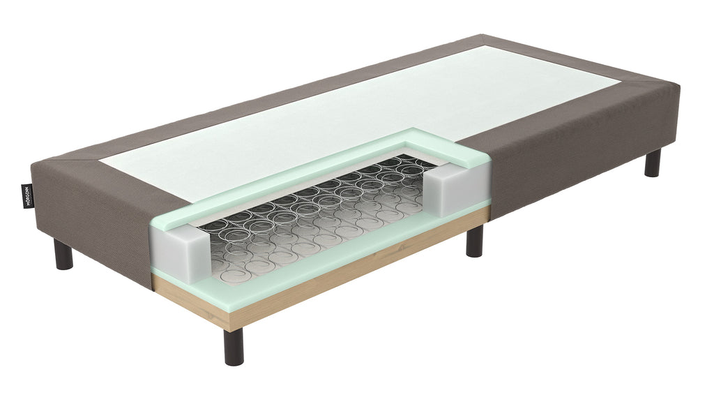Mörgenn Losse boxspring Bonellvering Bruin - Bedworld B.V.
