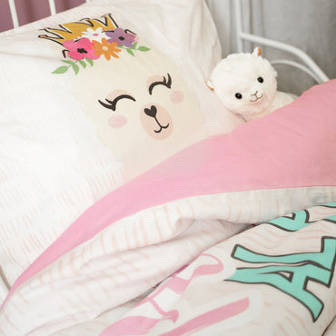 Princess Al Paca Dekbedovertrek roze - Bedworld B.V.
