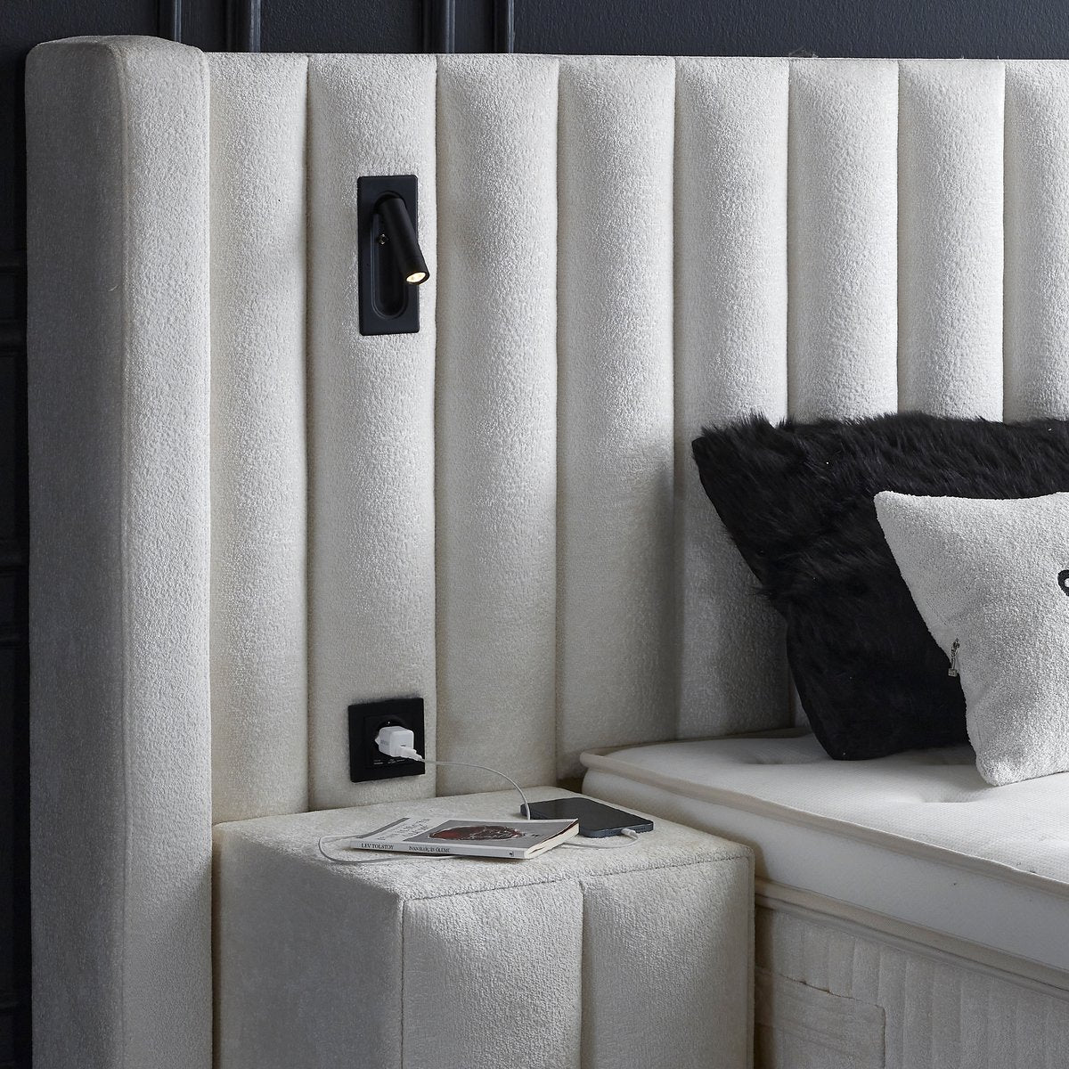 Opberg Boxspring Sherathon Wit - Bedworld B.V.