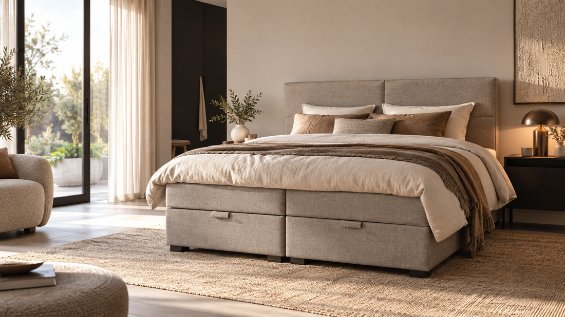 Boxspring met opbergruimte kiezen: maten, comfort en aandachtspunten