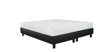 Budget Boxspring Basic Skai Zwart Pocket - Koudschuim