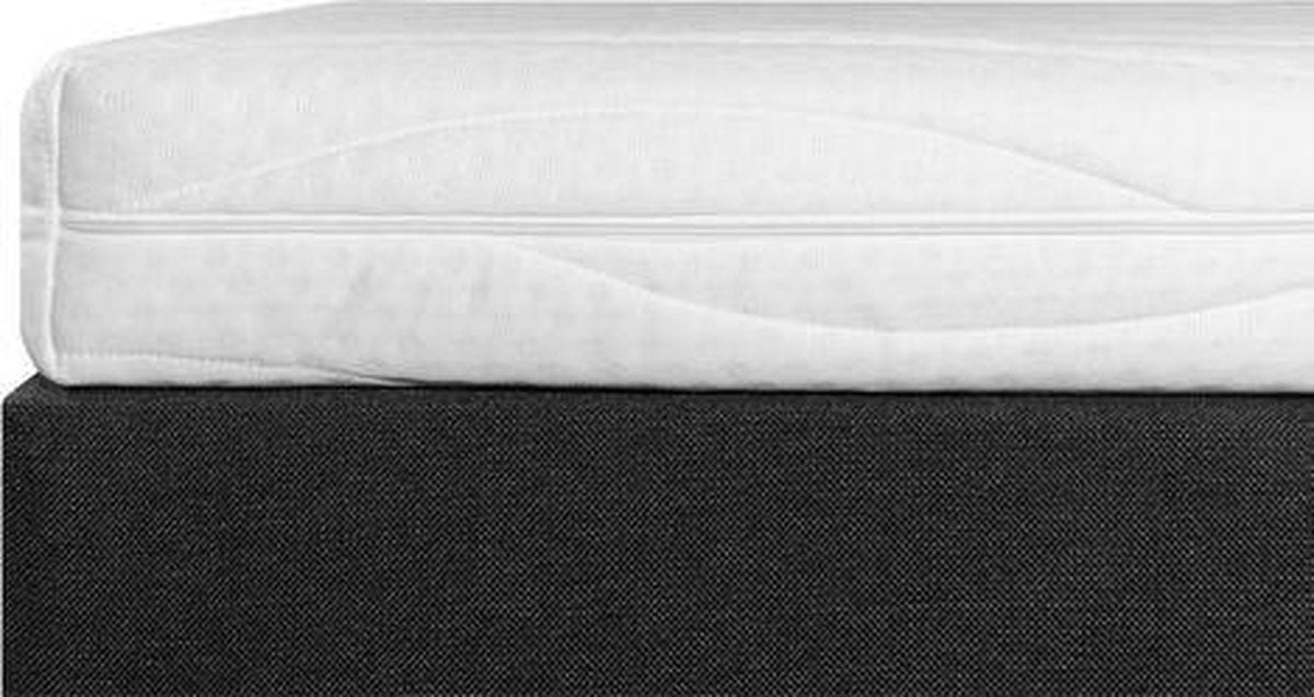 Boxspring Student Basic Zwart - 180x220 cm - Comfort Foam Matras - Bedworld B.V.