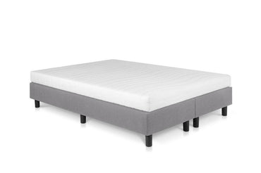 Boxspring Student Basic Lichtgrijs - 140x210 cm - Comfort Foam Matras - Bedworld B.V.