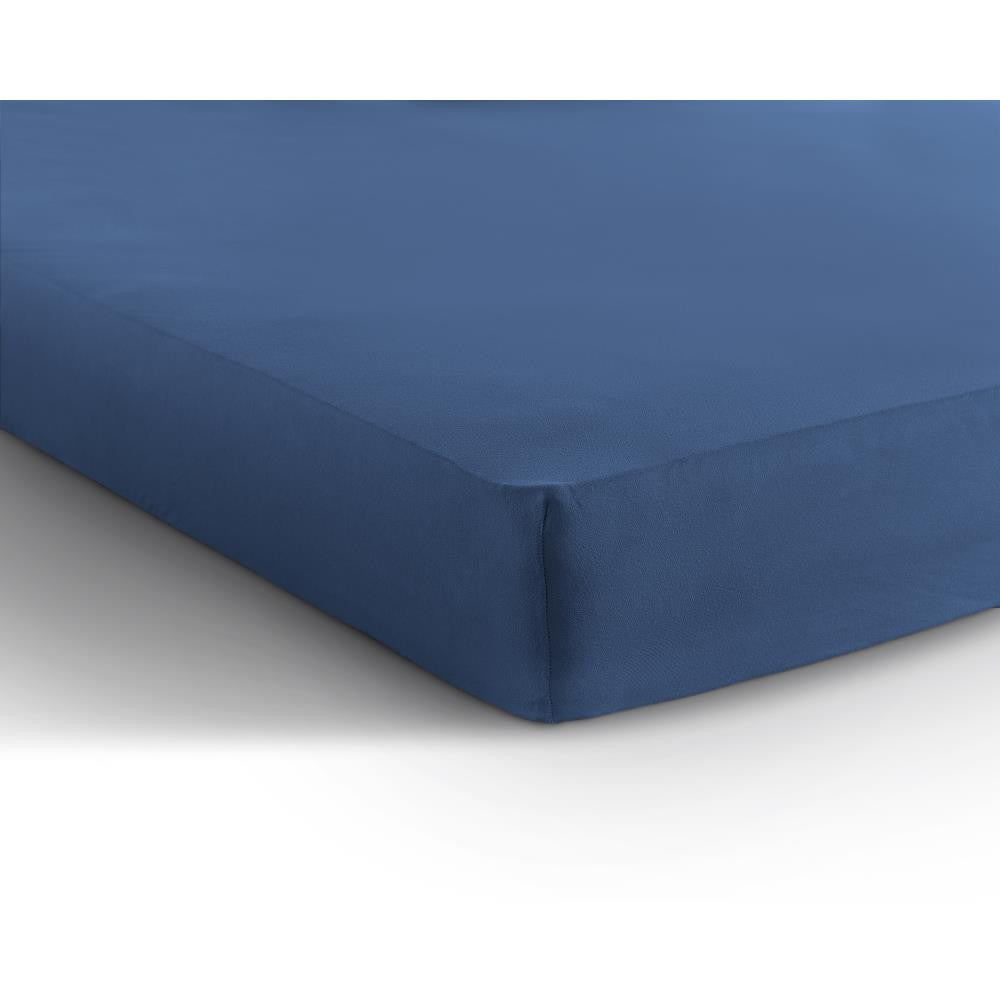 Enkel Jersey 135 gr. Hoeslaken Blauw