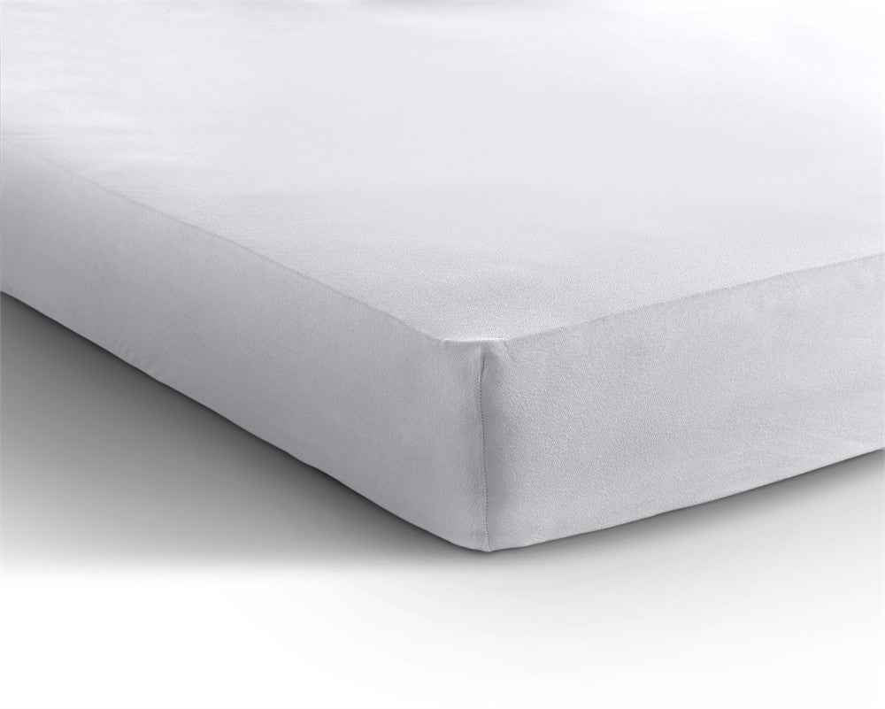Dubbel Jersey 220 gr. Hoeslaken Wit 160/180 x 200/220