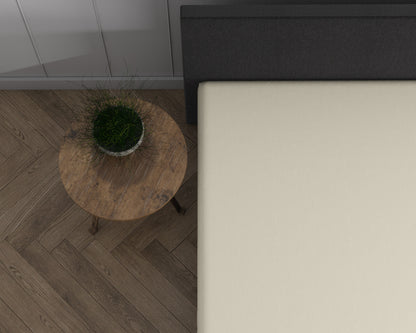 Double Jersey Fitted Sheet Cream 220 gsm - 140 x 200/220