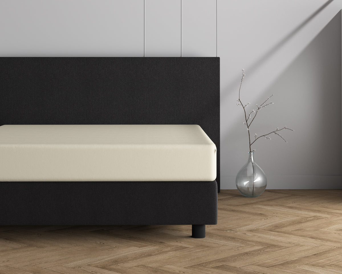 Double Jersey Fitted Sheet Cream 220 gsm - 140 x 200/220