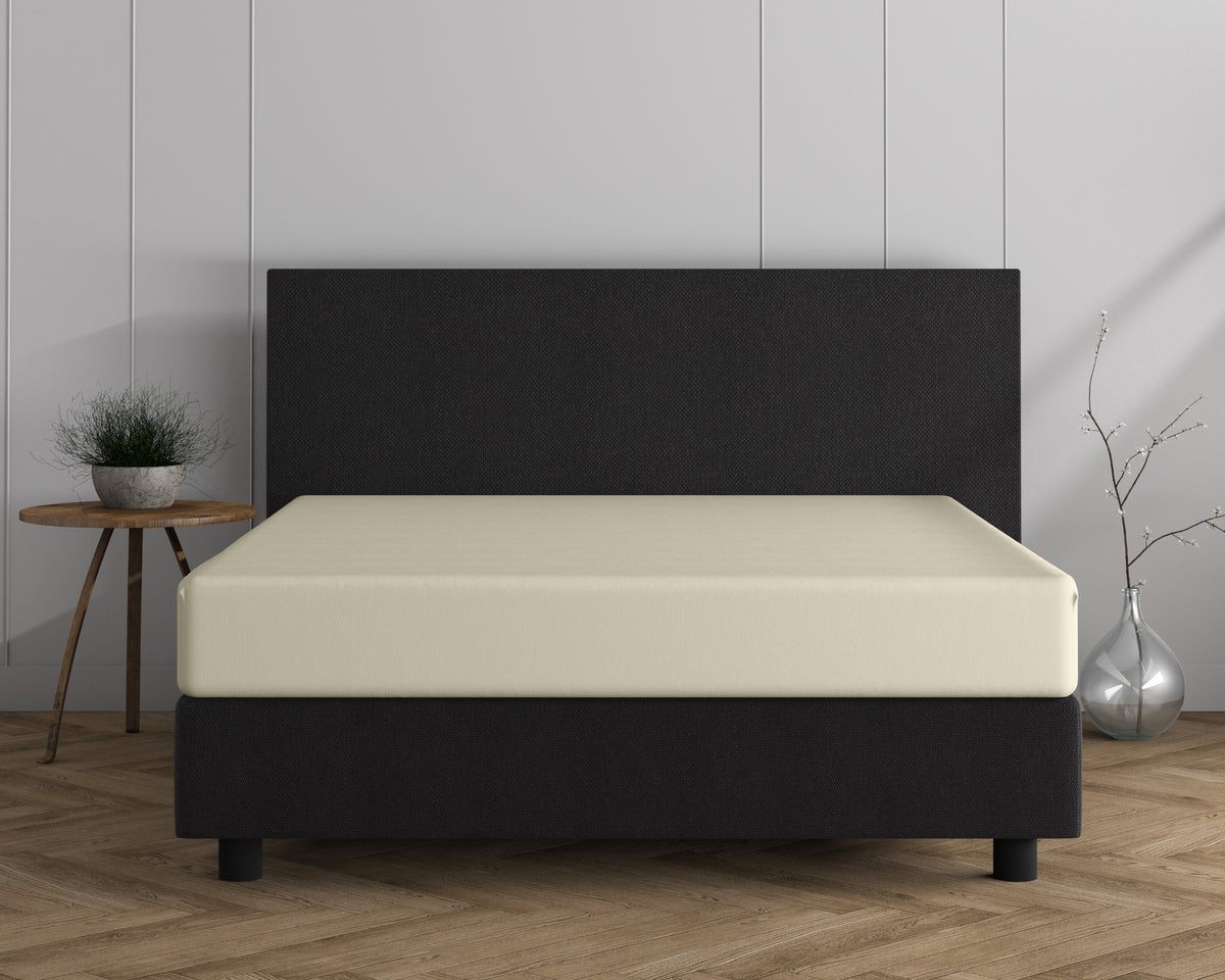 Double Jersey Fitted Sheet Cream 220 gsm - 140 x 200/220