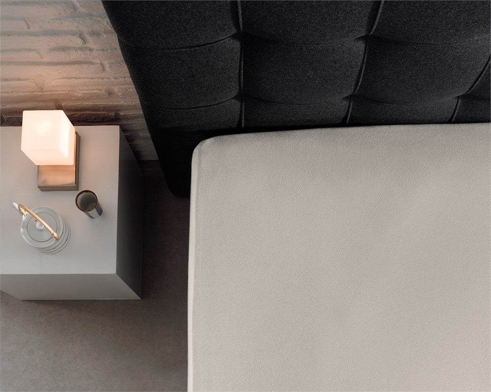 Double Jersey Fitted Sheet Cream 220g - 160/180 x 200/220