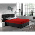 Dubbel Jersey 220 gr. Hoeslaken Rood 160/180 x 200/220