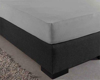 Dubbel Jersey 220 gr. Hoeslaken Grijs 160/180 x 200/220