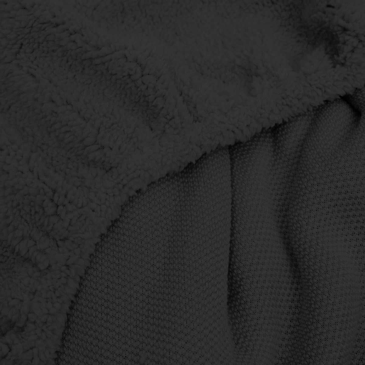 Teddy hoeslaken Antraciet - Bedworld B.V.
