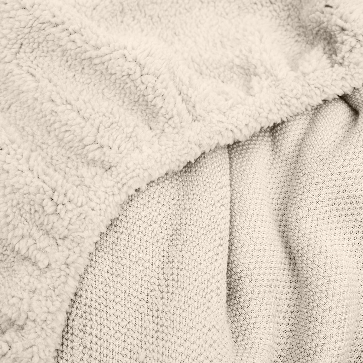 Teddy hoeslaken Creme 180 x 200 - Bedworld B.V.