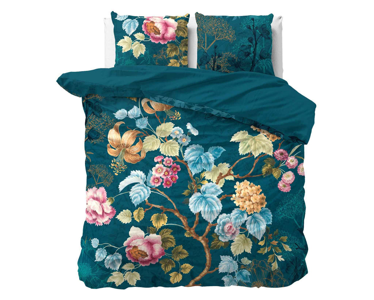 Dreamhouse Nature Chanda Blauw Dekbedovertrek