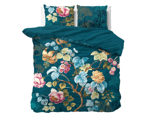 Dreamhouse Nature Chanda Blauw Dekbedovertrek