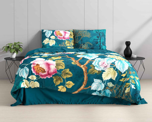 Dreamhouse Nature Chanda Blauw Dekbedovertrek