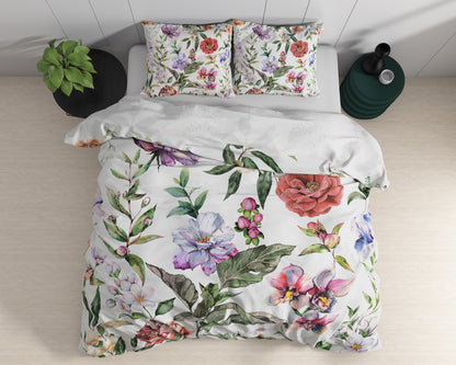 Ophelia White Duvet Cover