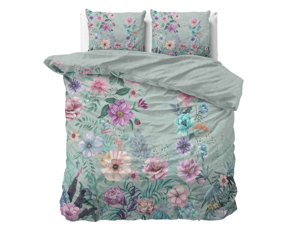 Dreamhouse Nature Flore Blauw Dekbedovertrek