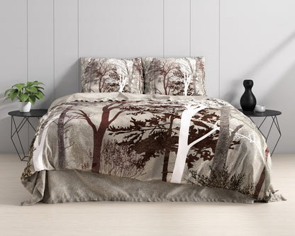 Dreamhouse Nature Indre Taupe Duvet Cover
