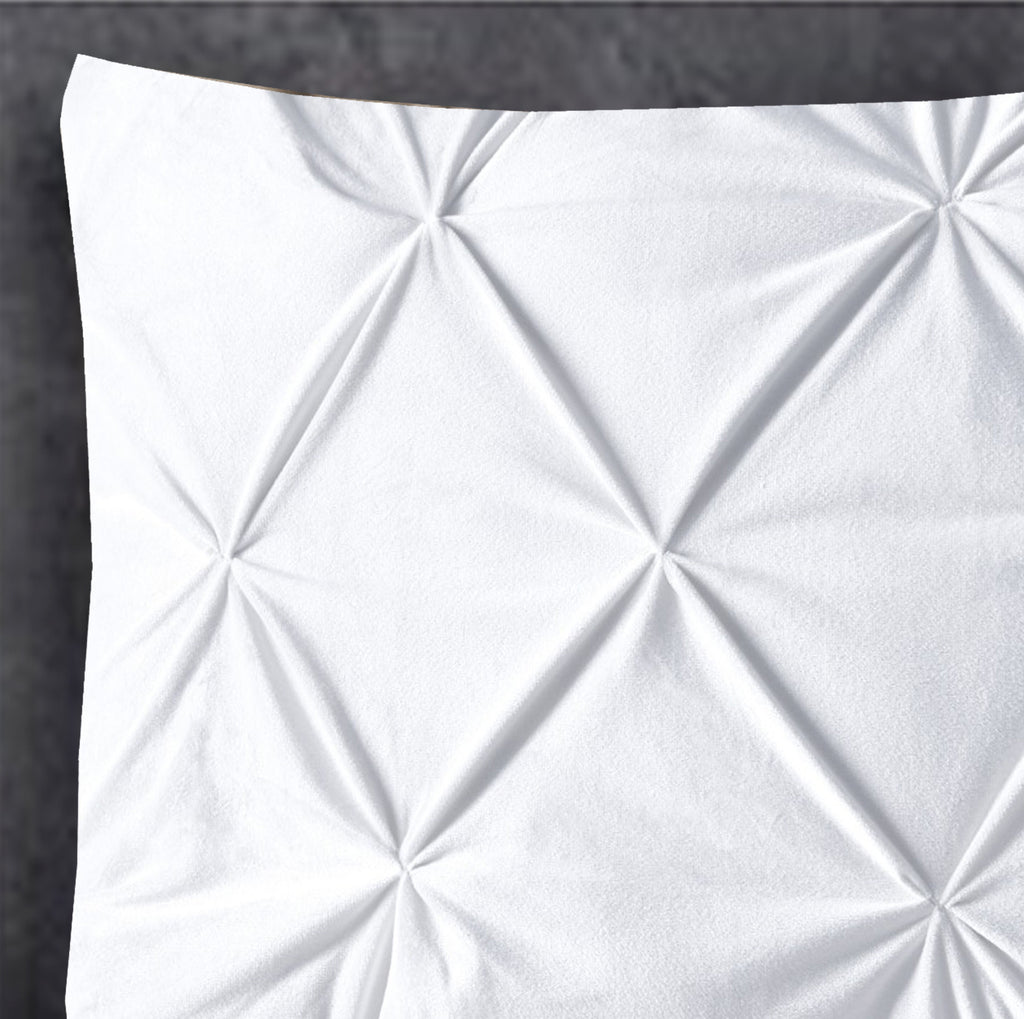 Velvet Pintuck 2pack kussenslopen Wit - Bedworld B.V.
