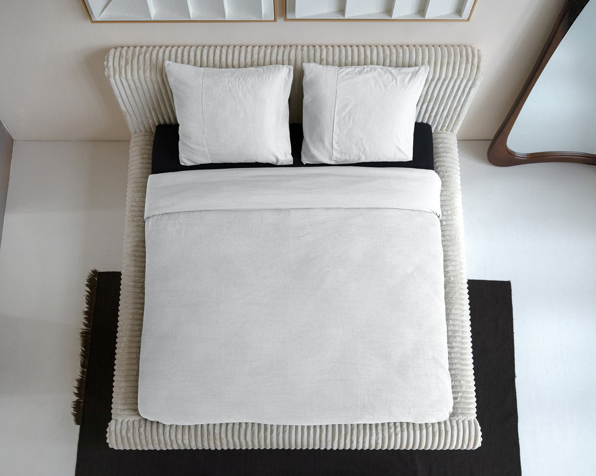 Waffle Wit 140 x 200/260 - Bedworld B.V.