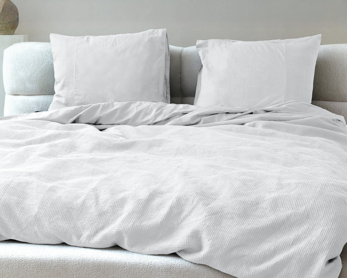 Waffle Wit 140 x 200/260 - Bedworld B.V.