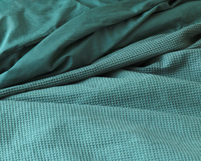 Waffle Groen 140 x 200/260 - Bedworld B.V.