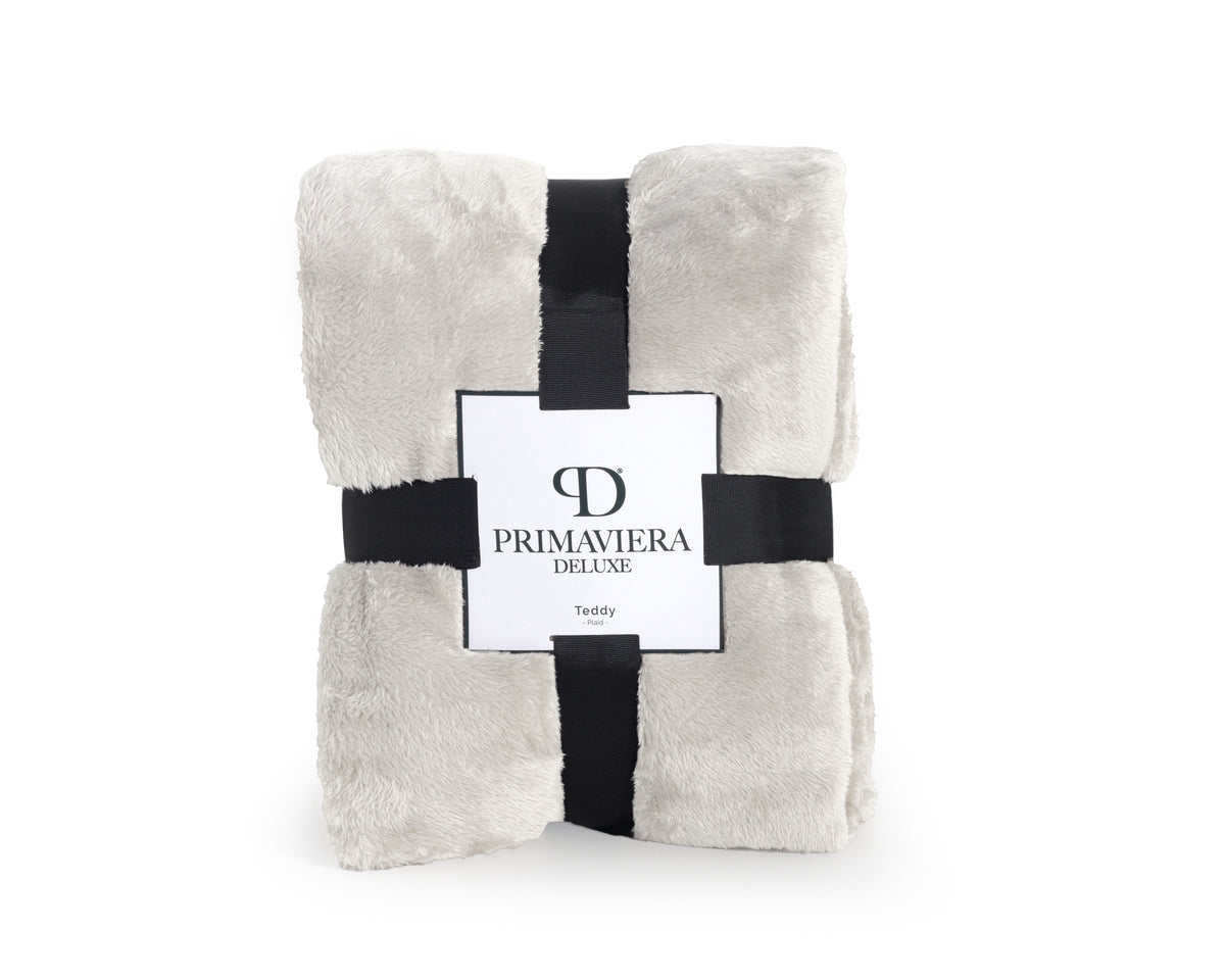 Teddy plaid Beige 150 x 200 - Bedworld B.V.