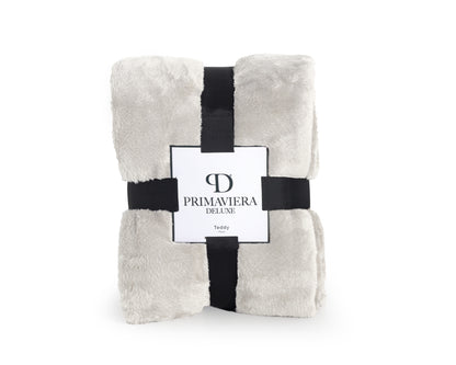 Teddy plaid Beige 150 x 200 - Bedworld B.V.