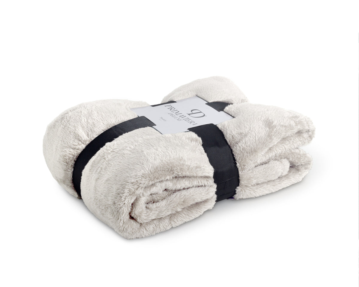 Teddy plaid Beige 150 x 200 - Bedworld B.V.