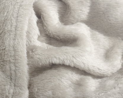 Teddy plaid Beige 150 x 200 - Bedworld B.V.