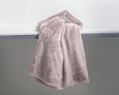 Teddy plaid Poeder Roze 150 x 200 - Bedworld B.V.