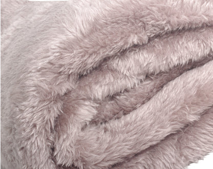 Teddy plaid Poeder Roze 150 x 200 - Bedworld B.V.