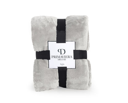 Teddy plaid Taupe 150 x 200 - Bedworld B.V.