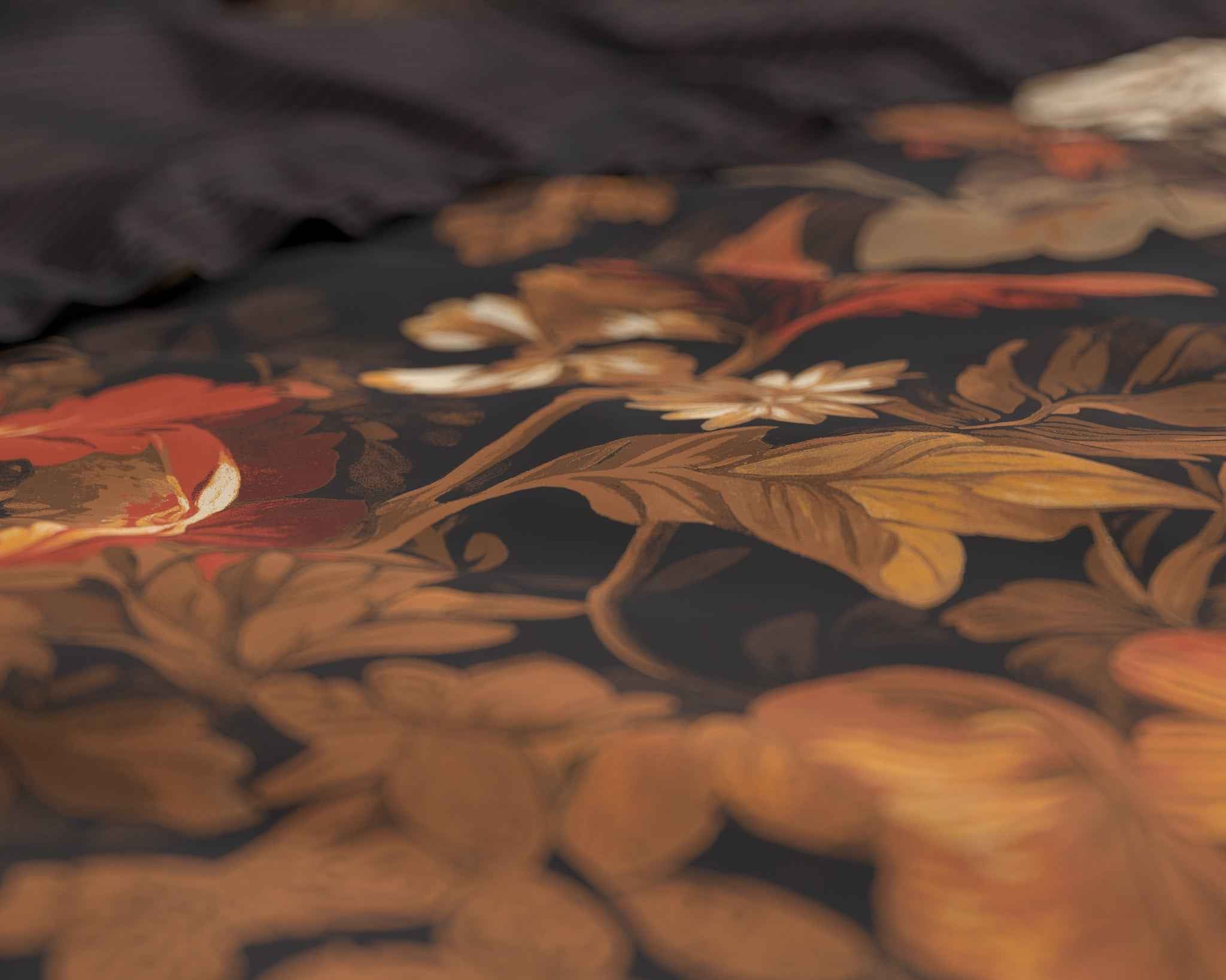 Art flowers Bruin 200X200/220 + 2 x kussenslopen 60x70