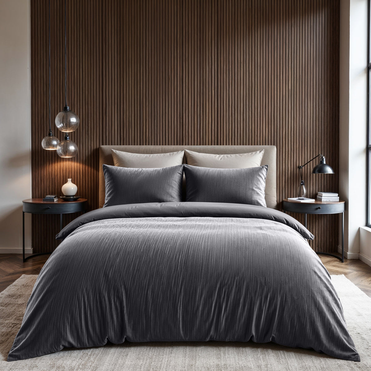 Velvet Cartier Antraciet - Dekbedovertrek - Bedworld B.V.