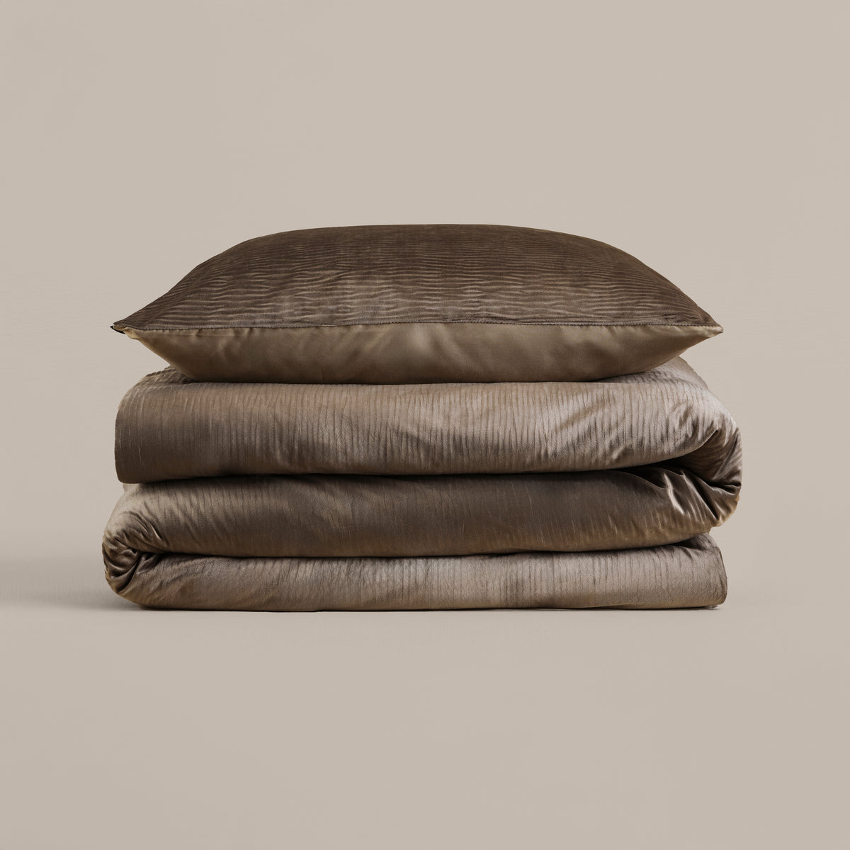 Velvet Cartier Taupe - Dekbedovertrek - Bedworld B.V.