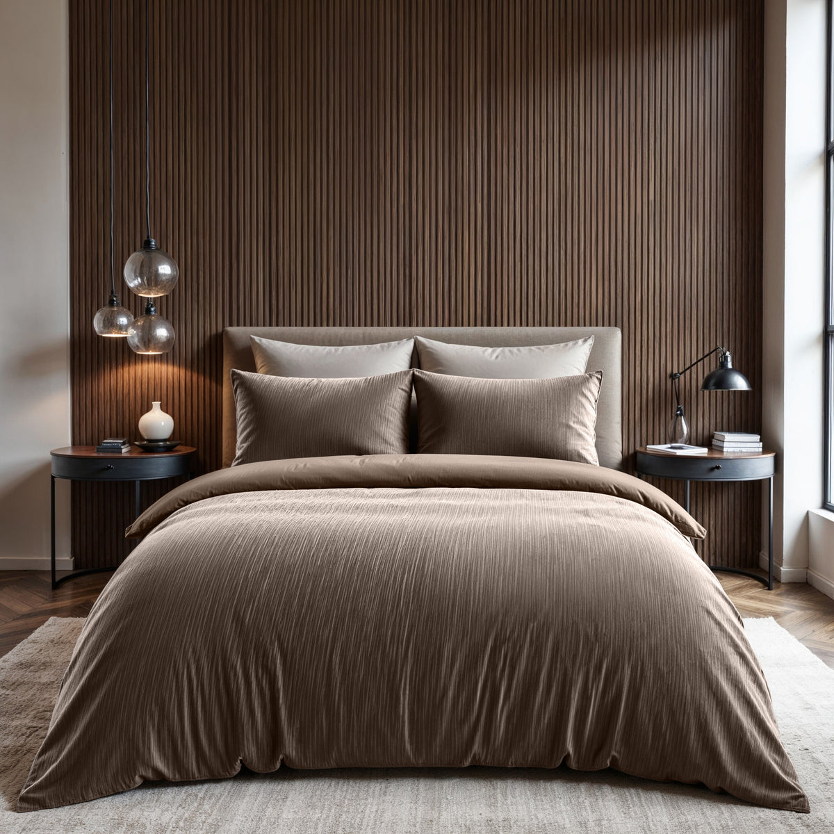 Velvet Cartier Taupe - Dekbedovertrek - Bedworld B.V.