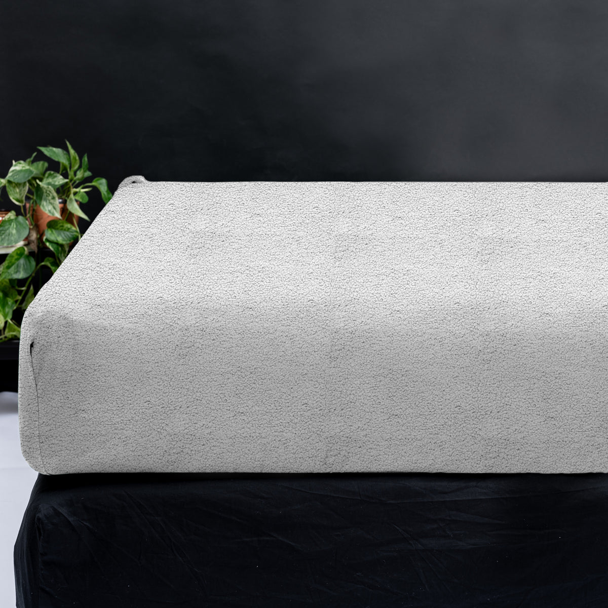 Teddy hoeslaken Grijs 90 x 200 - Bedworld B.V.