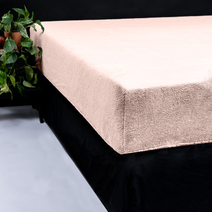 Teddy hoeslaken Roze 160 x 200 - Bedworld B.V.